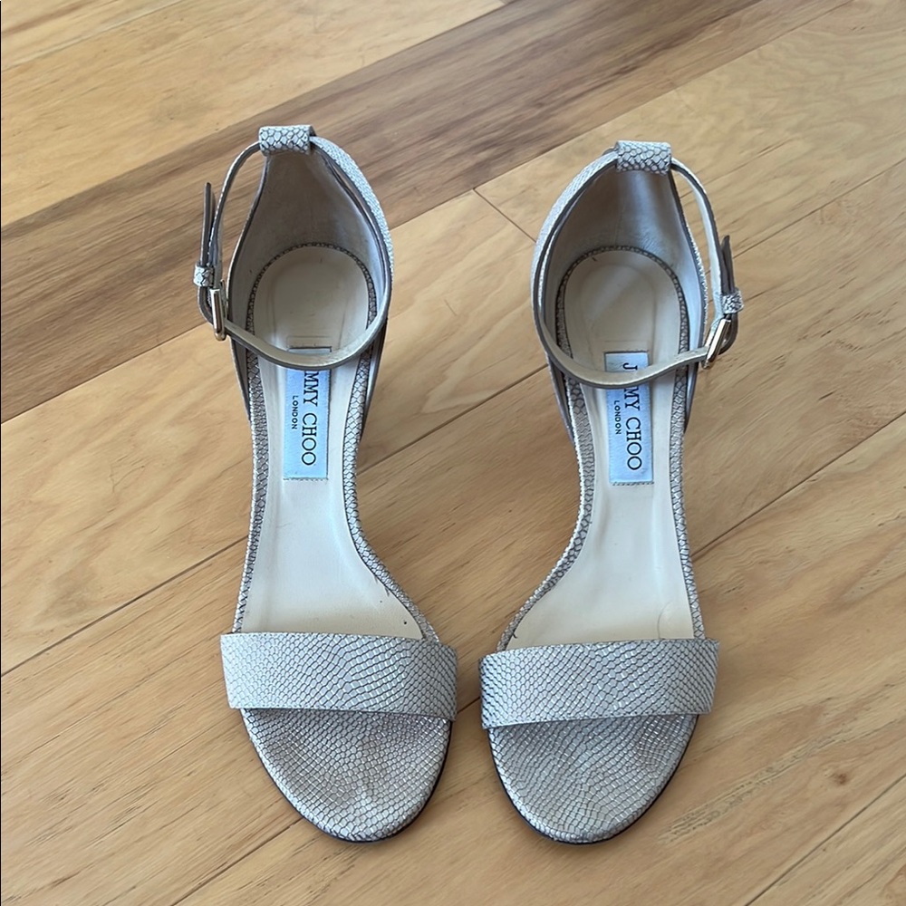 Jimmy Choo Metallic Women's Wedge Sandals